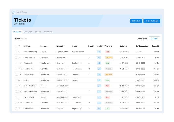 Email Ticketing