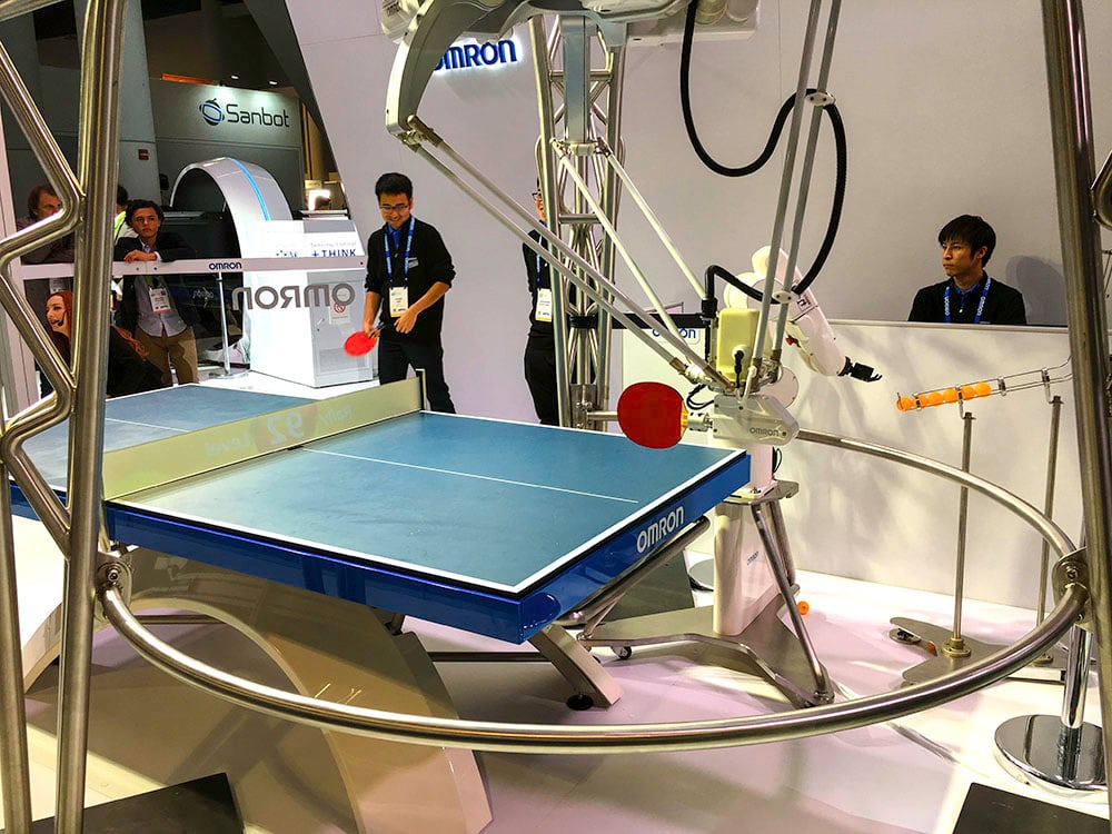 Ping Pong Robot at CES